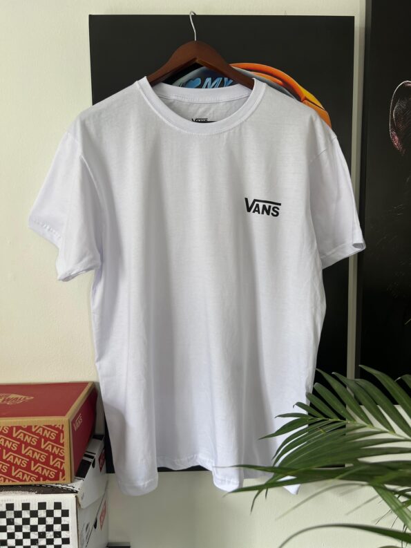 Camiseta vans white clásico
